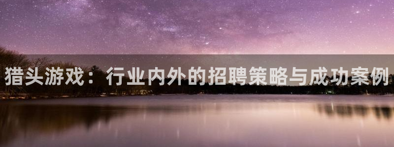 顺盈娱乐登录平台下载：猎头游戏：行业内外的招聘策略与成功案例